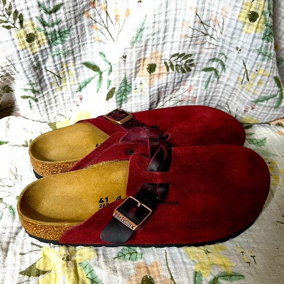Birkenstock Boston Braided Zinfandel Suede Clogs Women’s EU 41 US 10/10.5 - Picture 3 of 5